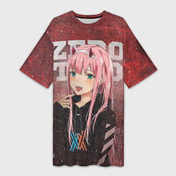 Женская длинная футболка Zero Two