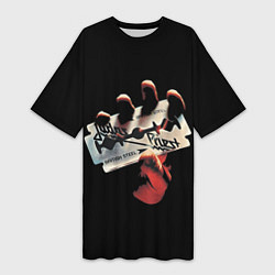 Женская длинная футболка Judas Priest