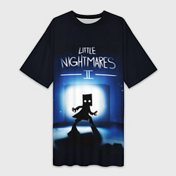 Женская длинная футболка Little Nightmares 2 МОНО
