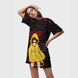 Футболка женская длинная Little Nightmares 2, цвет: 3D-принт — фото 2