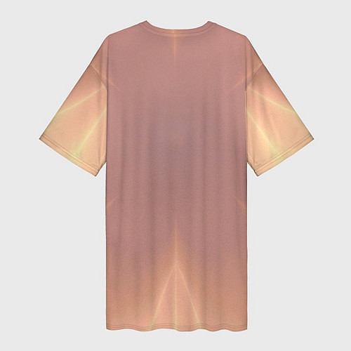 Женская длинная футболка Абстрактный цветок / 3D-принт – фото 2