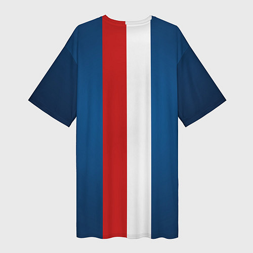 Женская длинная футболка ФК Пари Сен-Жермен / 3D-принт – фото 2