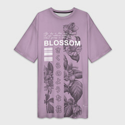 Женская длинная футболка Blossom