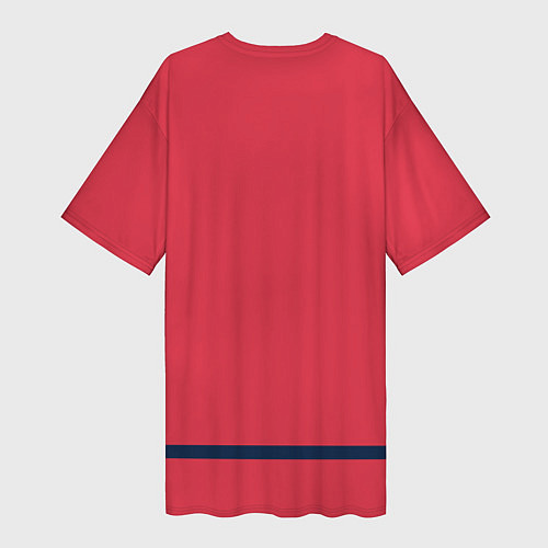 Женская длинная футболка Вашингтон Кэпиталз Форма1 / 3D-принт – фото 2