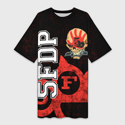 Женская длинная футболка Five Finger Death Punch 1