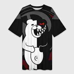 Женская длинная футболка MONOKUMA МОНОКУМА DANGANRO