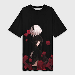 Футболка женская длинная ANIME TEEN, цвет: 3D-принт