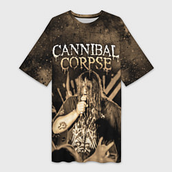 Женская длинная футболка Cannibal Corpse