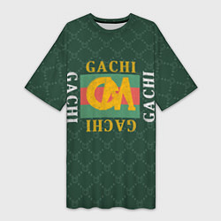 Футболка женская длинная GACHI GUCCI, цвет: 3D-принт