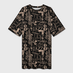 Женская длинная футболка Jazz