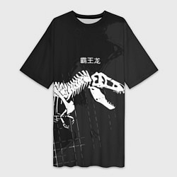 Женская длинная футболка T-rex