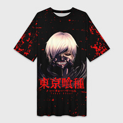 Женская длинная футболка Токийский гуль Tokyo Ghoul