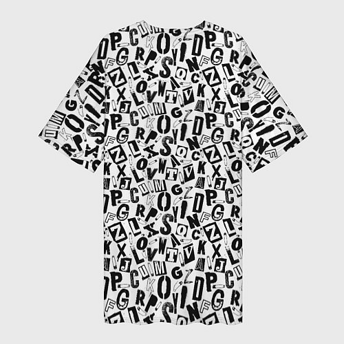 Женская длинная футболка Панк / 3D-принт – фото 2