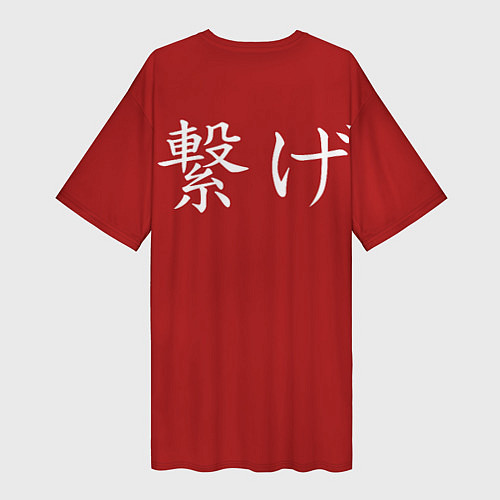 Женская длинная футболка Haikyuu NEKOMA / 3D-принт – фото 2