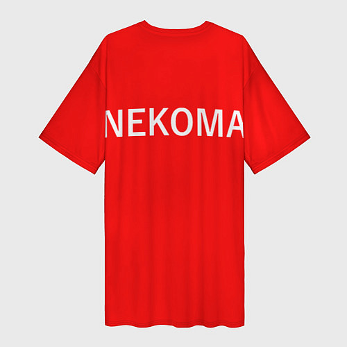 Женская длинная футболка НЕКОМА 3 NEKOMA / 3D-принт – фото 2