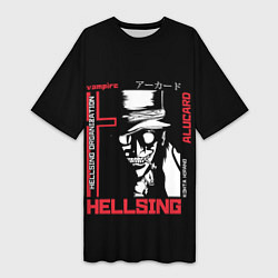 Женская длинная футболка Hellsing