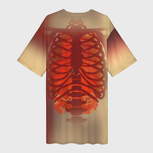 Женская длинная футболка Cs:go X-Ray Style Рентген / 3D-принт – фото 2