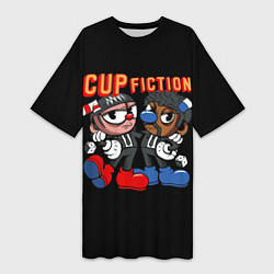 Женская длинная футболка CUP FICTION