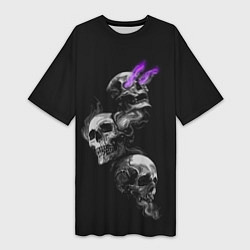 Женская длинная футболка Soul Skull