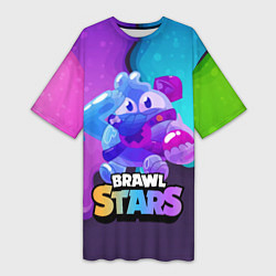Женская длинная футболка Сквик Squeak Brawl Stars