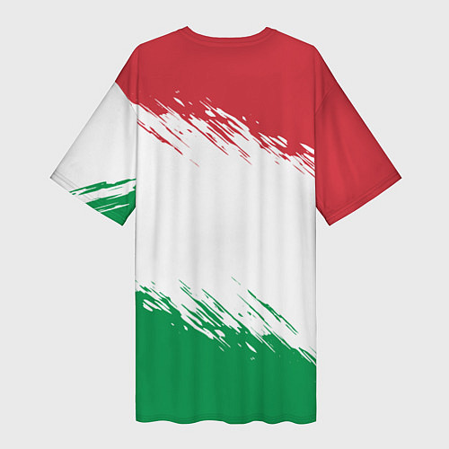 Женская длинная футболка MADE IN ITALY / 3D-принт – фото 2