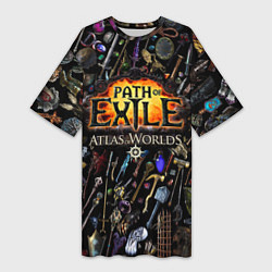 Женская длинная футболка Path of Exile