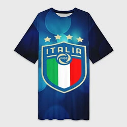 Женская длинная футболка Сборная Италии