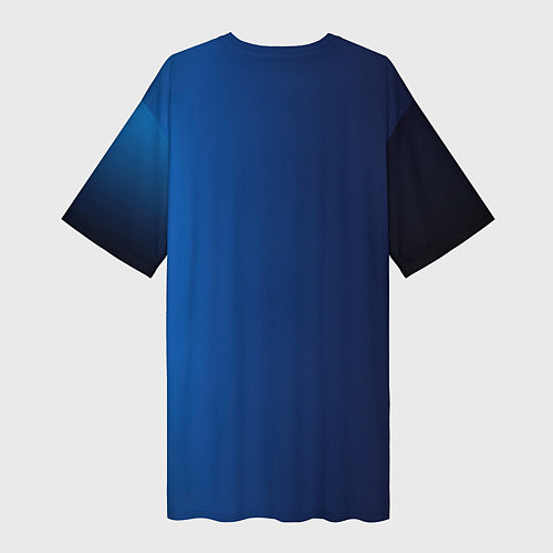 Женская длинная футболка Сборная Италии / 3D-принт – фото 2