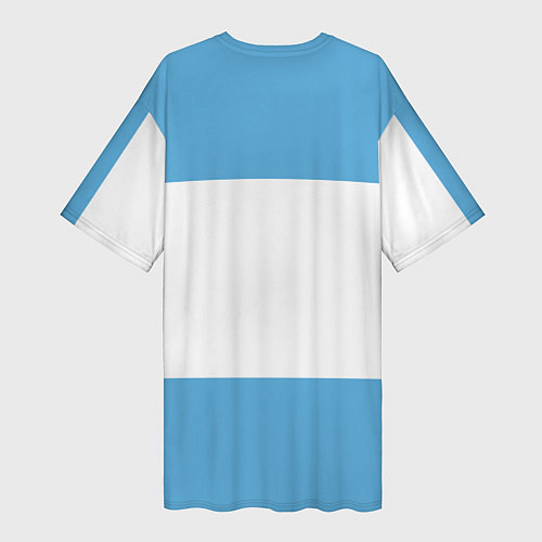 Женская длинная футболка Сборная Аргентины / 3D-принт – фото 2