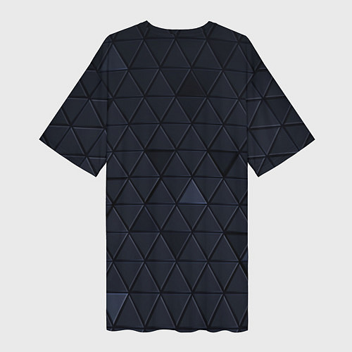 Женская длинная футболка MERCEDES BENZ 3D Geometry 3Д / 3D-принт – фото 2