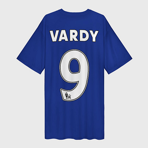 Женская длинная футболка №9 Leicester City / 3D-принт – фото 2
