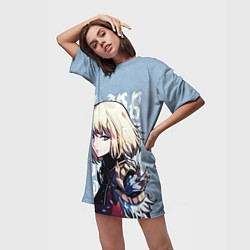 Футболка женская длинная Blade Dancer, цвет: 3D-принт — фото 2