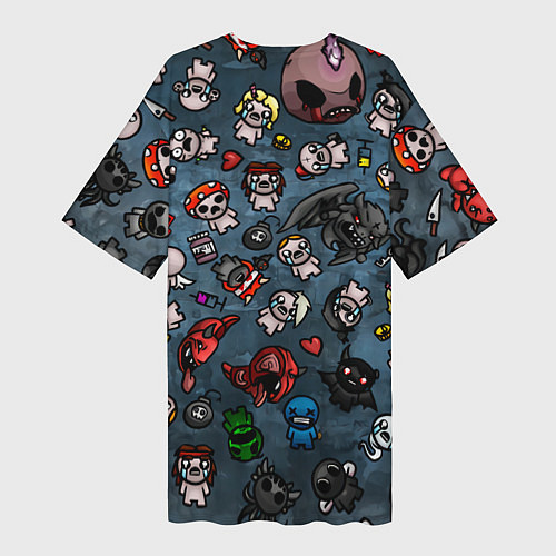 Женская длинная футболка Узор Исаака / 3D-принт – фото 2