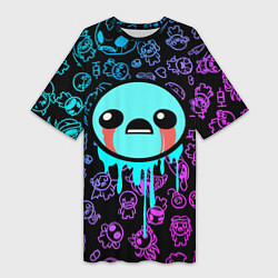 Футболка женская длинная Blue Isaac, цвет: 3D-принт