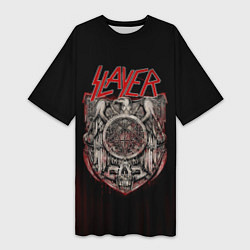 Футболка женская длинная Slayer, цвет: 3D-принт