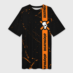Женская длинная футболка Deathloop - Grunge Tape