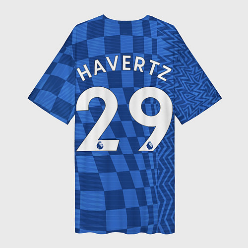 Женская длинная футболка Хаверц Челси фома 20212022 / 3D-принт – фото 2