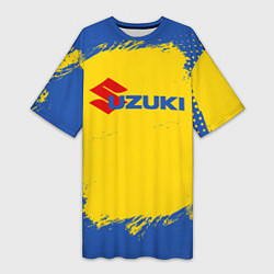 Футболка женская длинная Suzuki Сузуки Z, цвет: 3D-принт