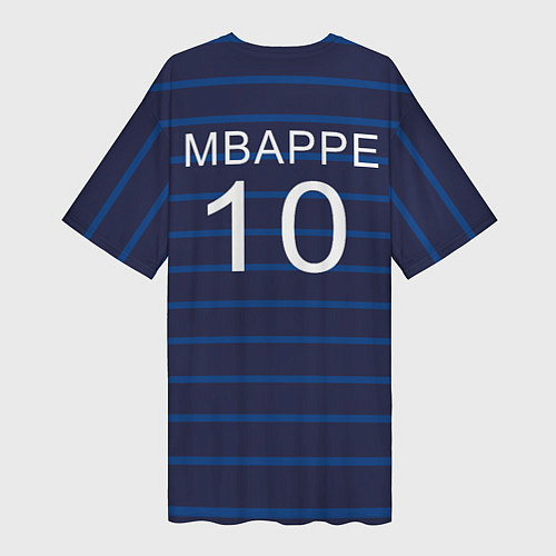 Женская длинная футболка Mbappe Франция / 3D-принт – фото 2