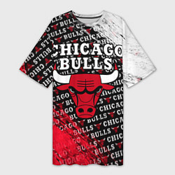 Женская длинная футболка CHICAGO BULLS 6