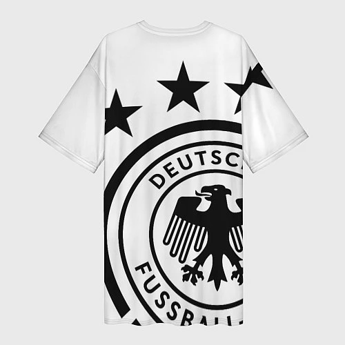 Женская длинная футболка Сборная Германии / 3D-принт – фото 2