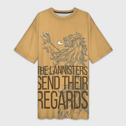 Женская длинная футболка The Lannister Send