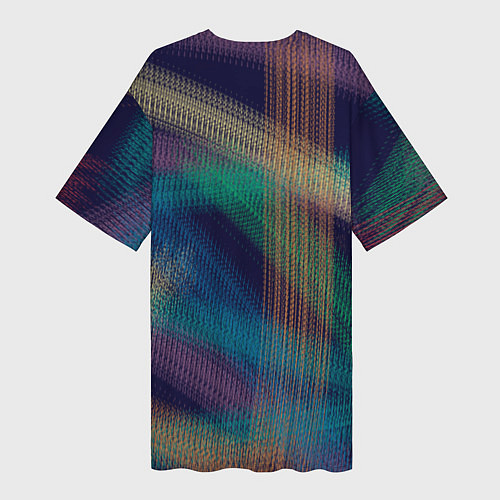 Женская длинная футболка Разноцветная / 3D-принт – фото 2