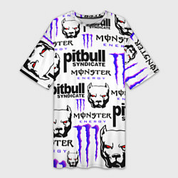 Женская длинная футболка PITBULL SYNDICATE X MONSTER