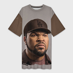 Футболка женская длинная Ice Cube Айс Куб Z, цвет: 3D-принт