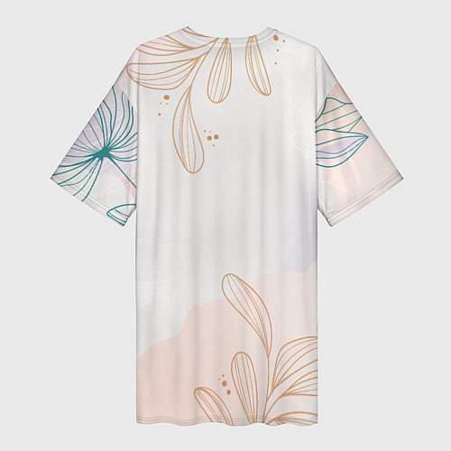 Женская длинная футболка Самой милой маме / 3D-принт – фото 2