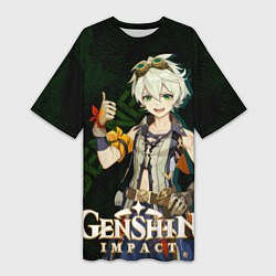 Женская длинная футболка Беннетт Genshin Impact