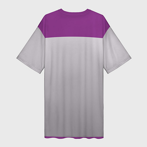 Женская длинная футболка Птичка в ежевичке / 3D-принт – фото 2