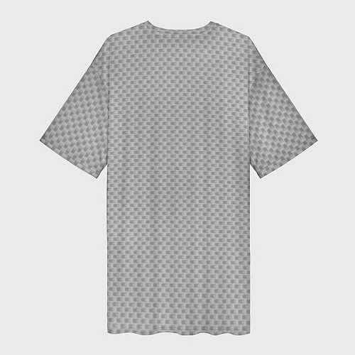 Женская длинная футболка GRAY CARBON / 3D-принт – фото 2