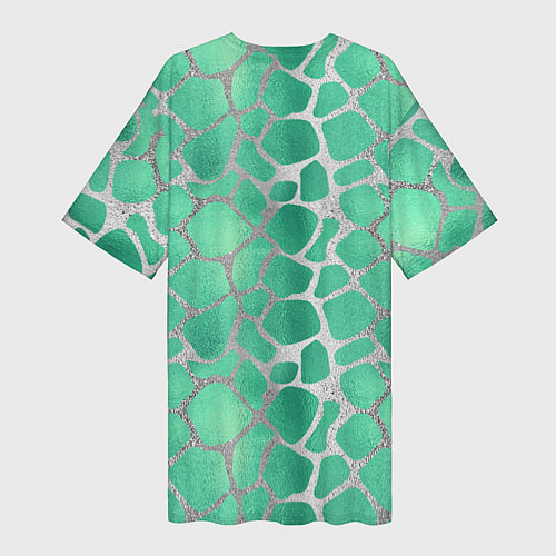 Женская длинная футболка Кобра Змеиный стиль / 3D-принт – фото 2